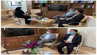 حضور مدير شبكه بهداشت ودرمان شهرستان گرمسار در اداره صمت اين شهرستان